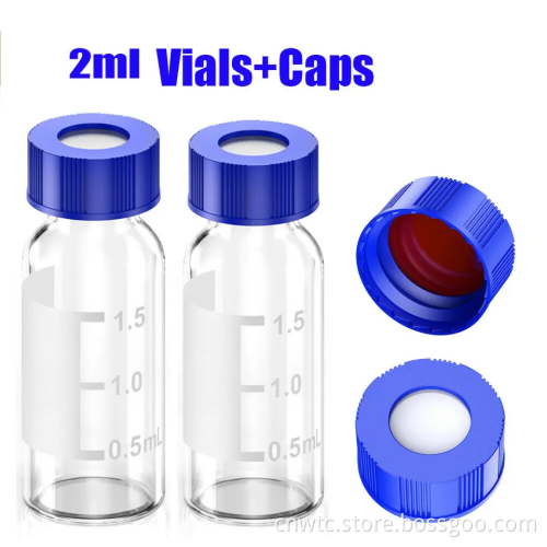 Amber Glass Laboratory Screw Neck Vials with Septa Caps: Ideal for Sample Storage